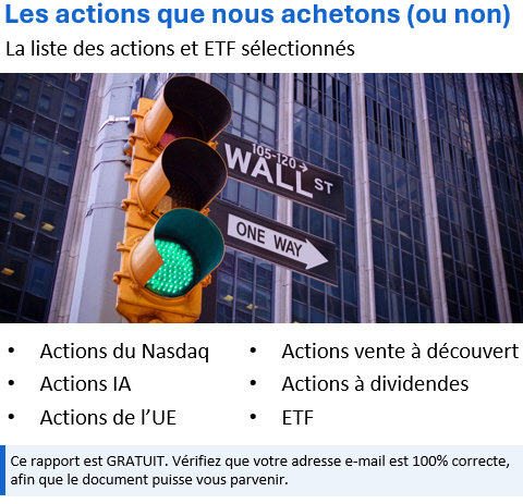 La liste des actions et ETF sélectionnés