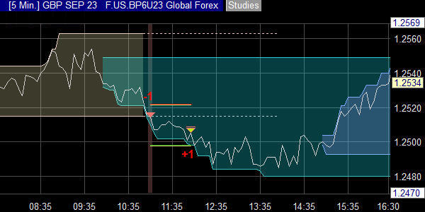 A forex futures position on the USDGBP.